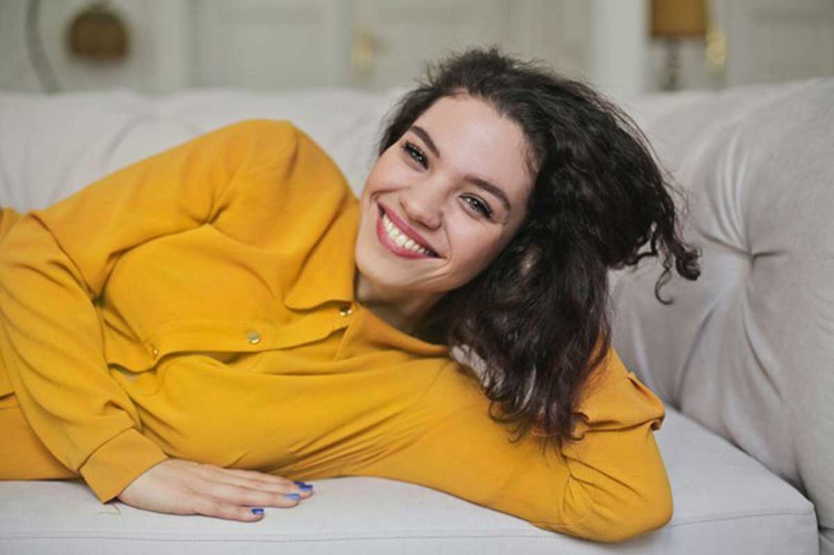 Lady with great smile