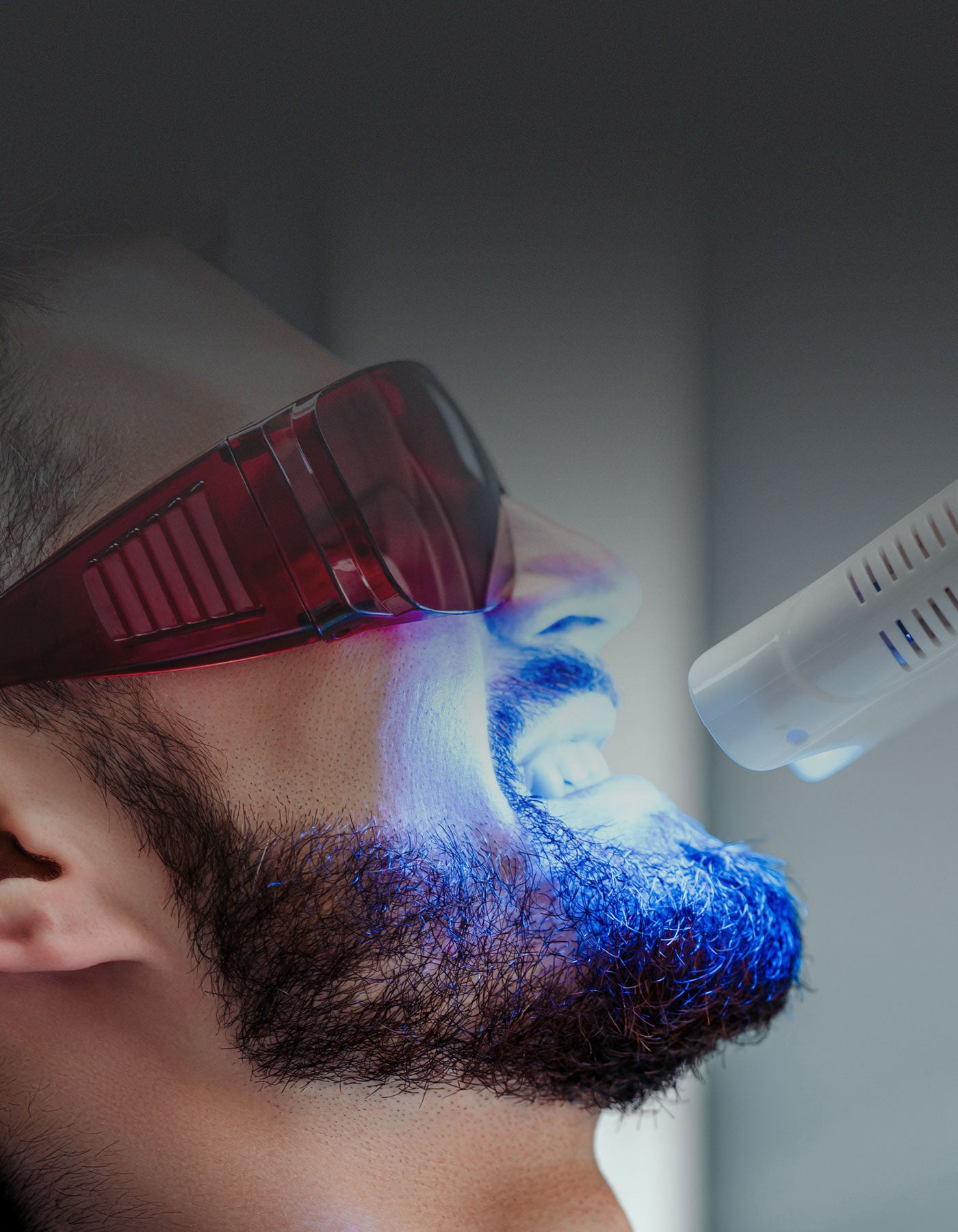 Patient having cosmetic dentistry treatment