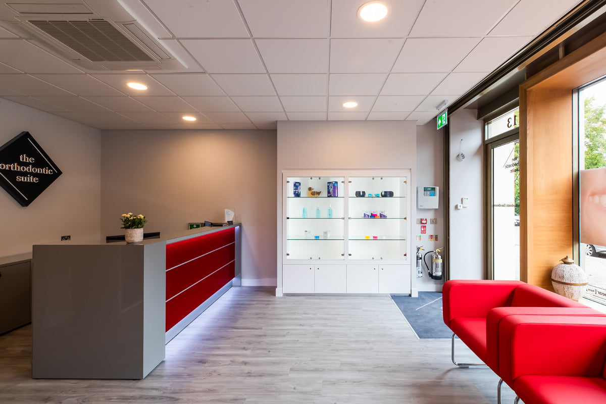 Reception area at The Orthodontic Suite - welcoming and comfortable